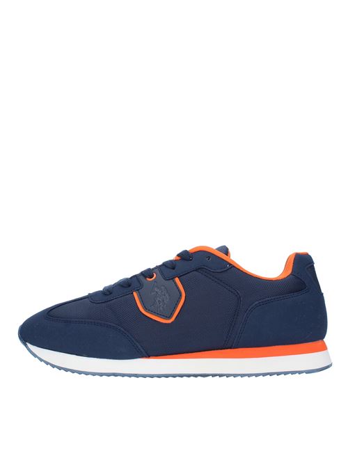 Fabric trainers U.S. POLO ASSN. | NOBIL002M/ANH1BLU-ARANCIO